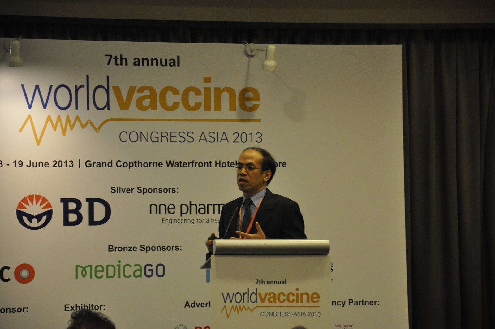 Mr Charung Muengchana, director of National Vaccine Institute, Thailand's Ministry of Public Health, speaking at 7th Annual World Vaccine Congress, held in Singapore