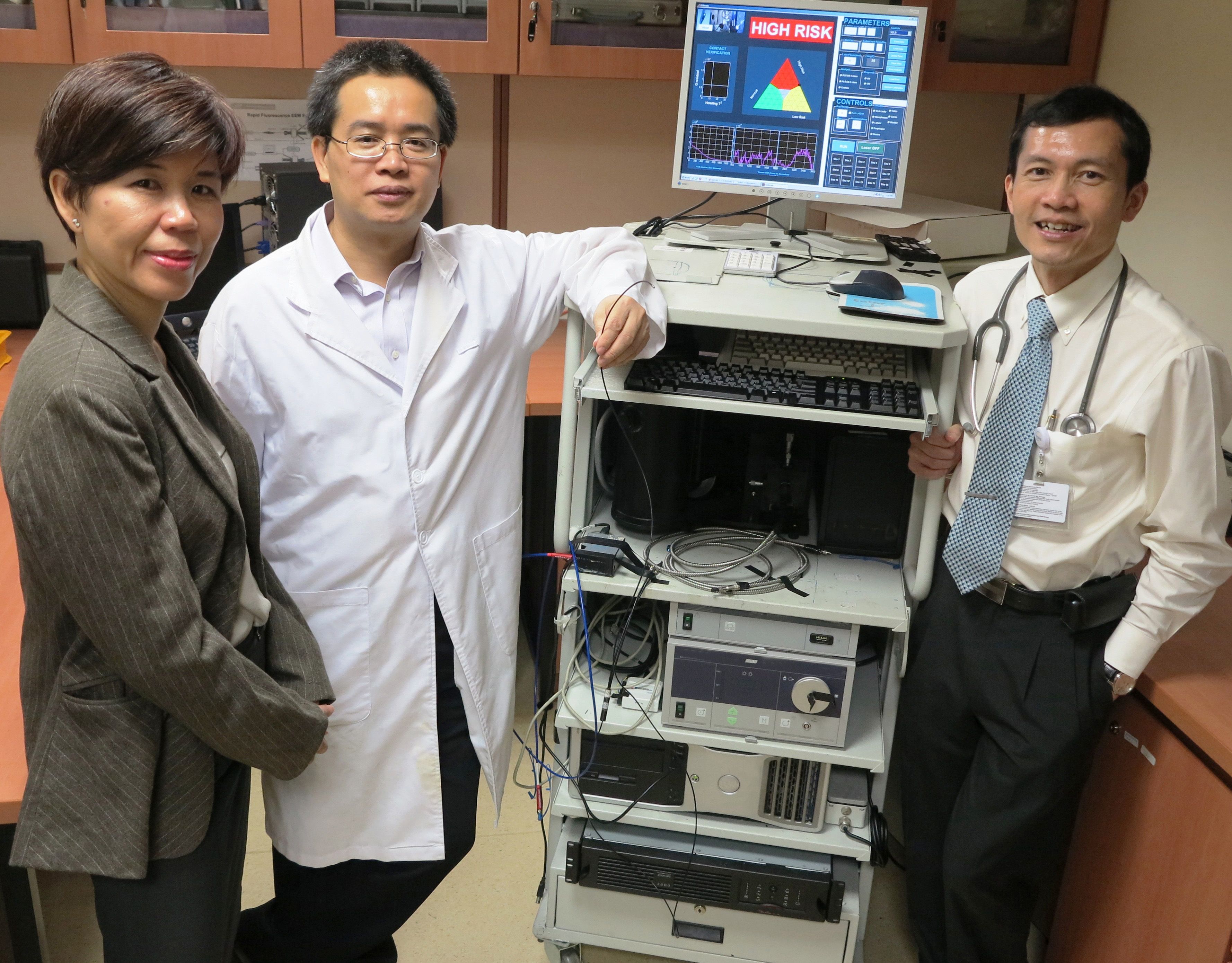 Co-Founder: (From L to R) Ms Florence Leong, Associate Prof Huang Zhiwei and Professor Lawrence Ho
