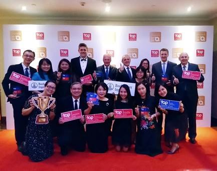 Business and HR leaders from Boehringer IngelheimSouth East Asia and Korea region at the Top Employer 2020 Certification Dinner in Singapore on 9th Dec 2019