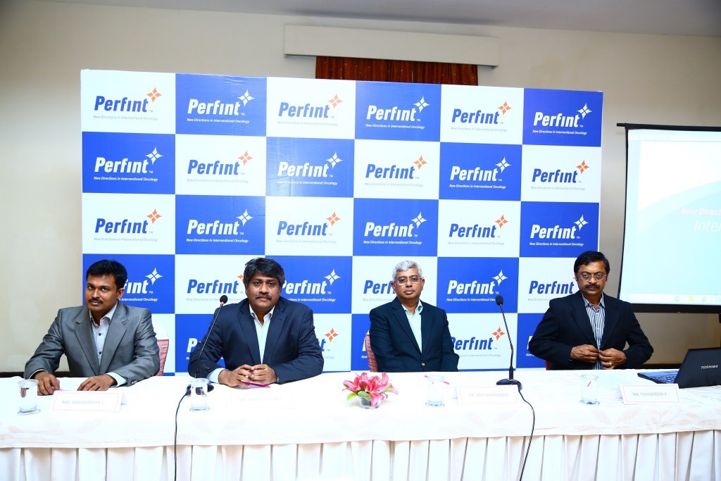 (From L-R) Gnanasekar V- principal product architect, Nandakumar S- chief executive officer, Dr. Roy Santhosham, MD, K Puhazhendi â€“ director, global customer support 