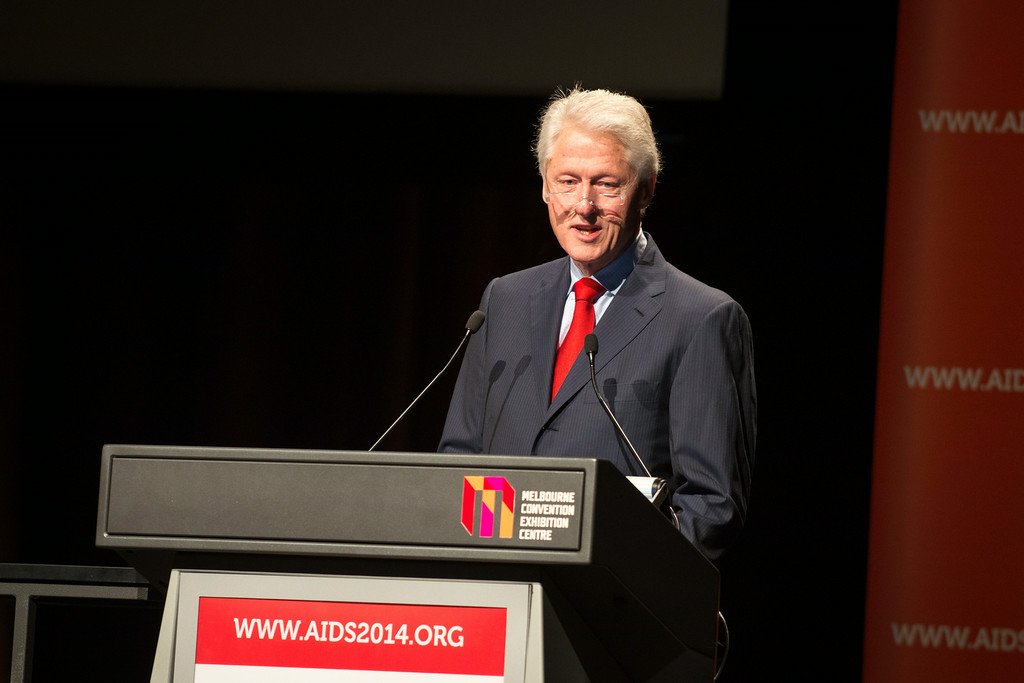 Bill Clinton addressed delegates at AIDS 2014, 20th International AIDS Conference