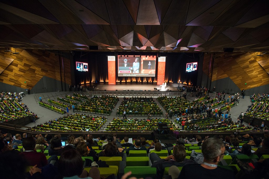  Opening session of the 20th International AIDS Conference (AIDS 2014), held in Melbourne on July 20th. Photo: International AIDS Society